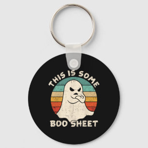 Chaveiro Esta É Uma Folha De Boo, Vintage Assustadora Horro