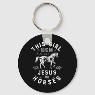 Chaveiro Esta Garota Funciona Com Jesus E Cavalos Cavalos A
