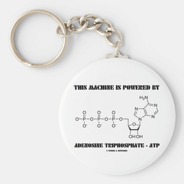Chaveiro Esta Máquina É Acionada Por Adenosina Trifosfato (Frente)