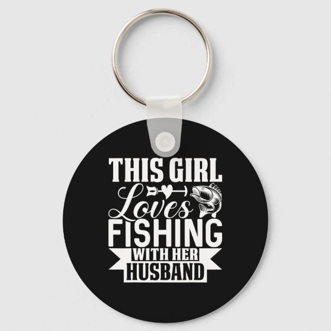 Chaveiro Esta Menina Adora Pescar Com Seu Husbynd (Frente)