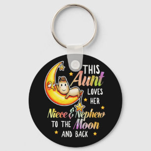 Chaveiro Esta Tia Ama A Sua sobrinha Sobrinho À Lua