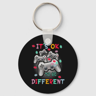 Chaveiro Está tudo bem ser diferente Quebra-cabeça de consc