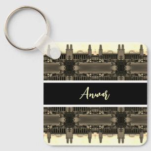 Chaveiro Estação ferroviária central de Bagdá no Iraque ant