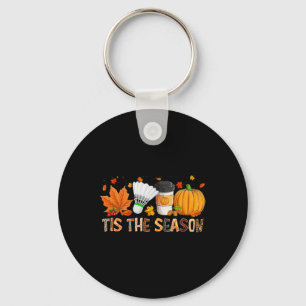 Chaveiro Estação Leopard Pumpkin Badminton Halloween Fall L