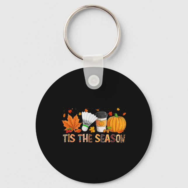 Chaveiro Estação Leopard Pumpkin Badminton Halloween Fall L (Frente)