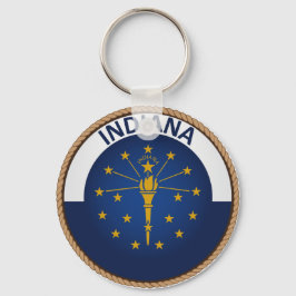 Chaveiro Estado de Indiana Flag Seal