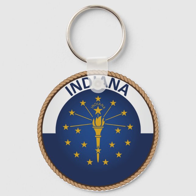 Chaveiro Estado de Indiana Flag Seal (Frente)