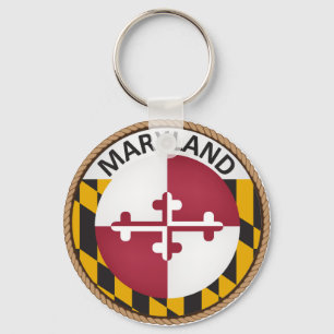 Chaveiro Estado de Maryland Flag Seal