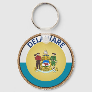 Chaveiro Estado de selo da bandeira de Delaware