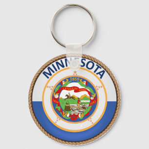 Chaveiro Estado de selo da bandeira de Minnesota