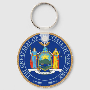 Chaveiro Estado de selo da bandeira de New York