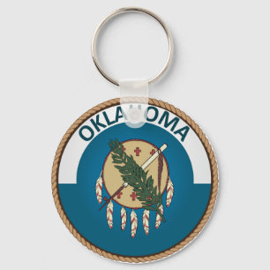 Chaveiro Estado de selo da bandeira de Oklahoma