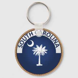 Chaveiro Estado de selo da bandeira de South Carolina