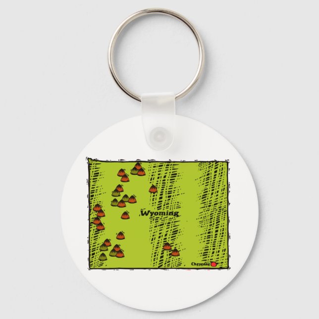 Chaveiro Estado de Wyoming (Frente)