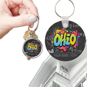 Chaveiro Estado do acessório de grafite de Ohio