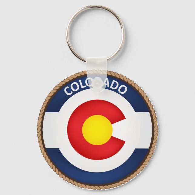 Chaveiro Estado do Colorado Flag Seal (Frente)