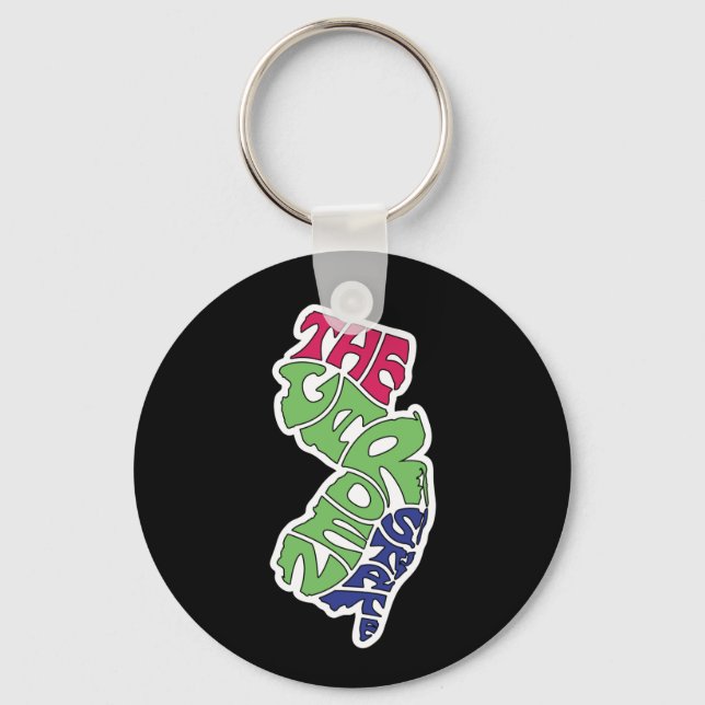 Chaveiro Estado do Jardim - Nova Jersey (Frente)