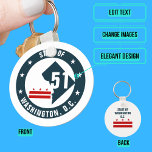 Chaveiro Estado do Logotipo Washington DC<br><div class="desc">Durante mais de 200 anos, os residentes de Washington, DC têm sido sujeitos a desigualdade sistêmica e negado os direitos de cheio da cidadania de que os residentes dos estados gozam, incluindo a representação eleitoral no Congresso. É tempo de corrigir um excelente de erro histórico. Os residentes da DC querem...</div>