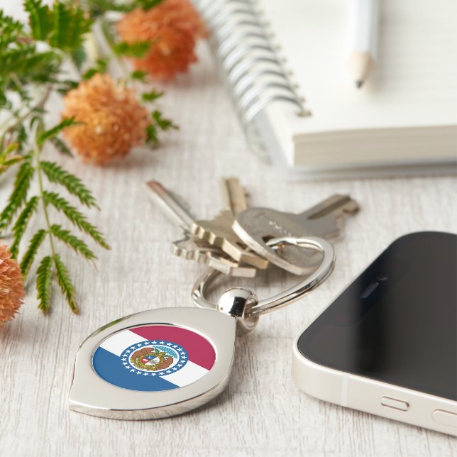 Chaveiro Estado do Missouri Flag USA (Lateral)