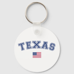 Chaveiro Estado do Texas USA Flag