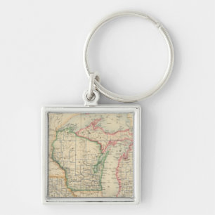 Chaveiro Estados de Michigan, Wisconsin e Iowa