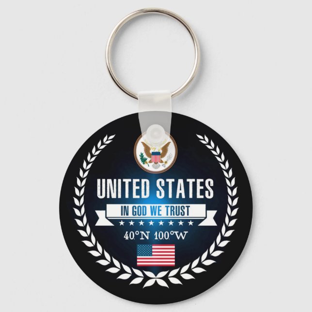 Chaveiro Estados Unidos (Frente)