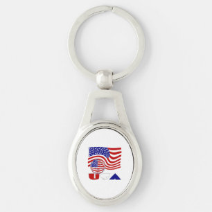 Chaveiro Estados Unidos Bandeira EUA Soccer Ball