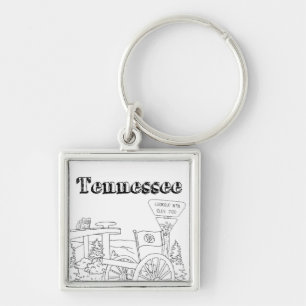 Chaveiro Estadual do Tennessee simboliza imagens de estado 