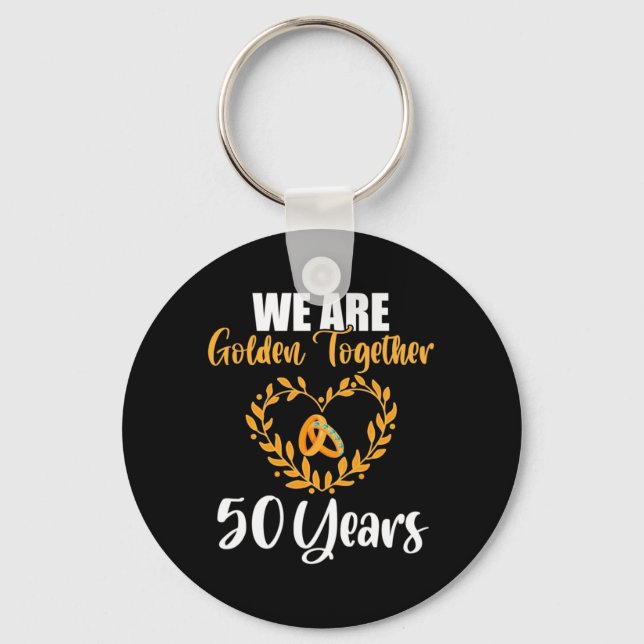 Chaveiro Estamos A Ouro De 50 Anos (Frente)