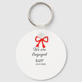 Chaveiro Estamos engajados a adicionar a letra vermelha arc