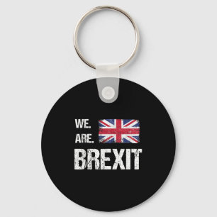 Chaveiro Estamos No Brexit, bandeira do Union Jack, deixe a