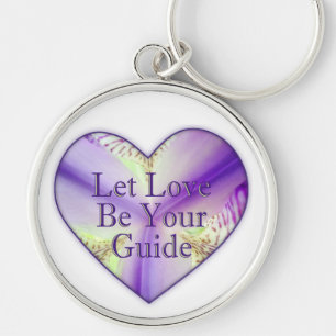 Chaveiro Estamos todos conectados, flor do coração