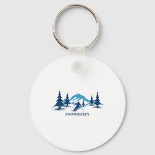 Chaveiro Estância de esqui Snowbasin Utah Esqui Esquiador