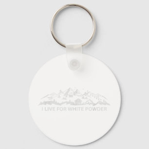 Chaveiro Estância de esqui snowboard esqui neve vivo para b