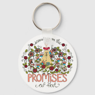 Chaveiro Estar na corrente chave das promessas do deus