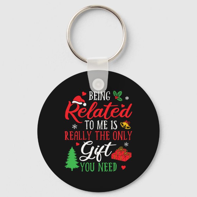 Chaveiro Estar Relacionado A Mim - Feliz Natal De Natal (Frente)