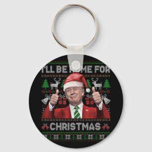 Chaveiro Estarei Em Casa Para Papais noeis De Natal Trump 2