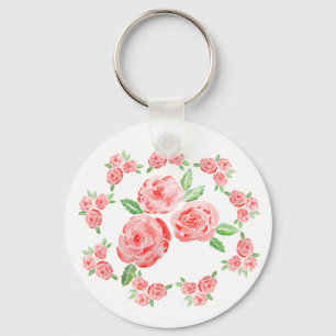 Chaveiro Estas são rosas elegantes de aquarela
