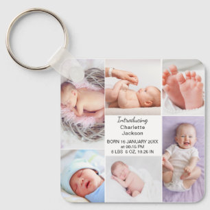 Chaveiro Estatísticas de Nascimento de Bebê Recém-Nascido e