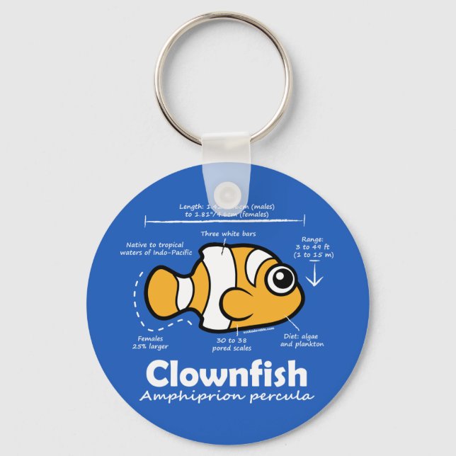 Chaveiro Estatísticas do Clownfish (Frente)
