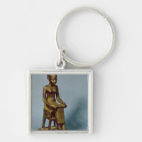 Estátua assentada de Imhotep que guardara um