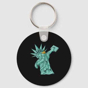Chaveiro Estátua Dabbing da Liberdade 4 De Julho Meninos