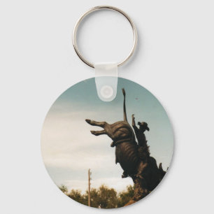 Chaveiro estátua de um bullrider