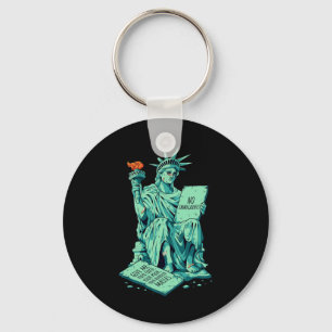Chaveiro Estátua engraçada anti-Trump da liberdade imigrant