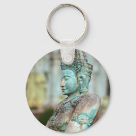 Chaveiro Estátua Verde Buda Camboja