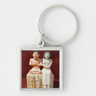 Chaveiro Estatueta do anão Seneb e de sua família