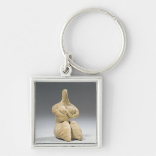 Chaveiro Estatueta fêmea no estilo de Halaf, c.4500 BC (te