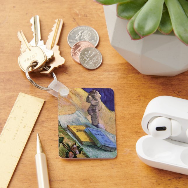 Chaveiro Estatueta Rosa e Novels Vincent van Gogh (Mesa)