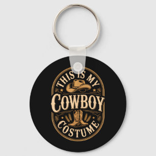Chaveiro Este É Crachá Vintage de Fantasia de Cowboy Botas 