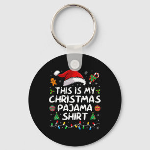 Chaveiro Este É Meu Pijama De Natal Diversão Pjs De Natal H